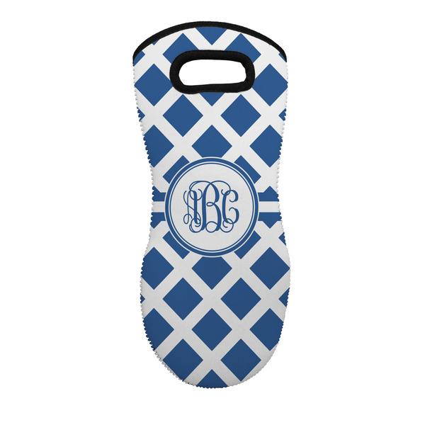 Custom Diamond Neoprene Oven Mitt w/ Monograms