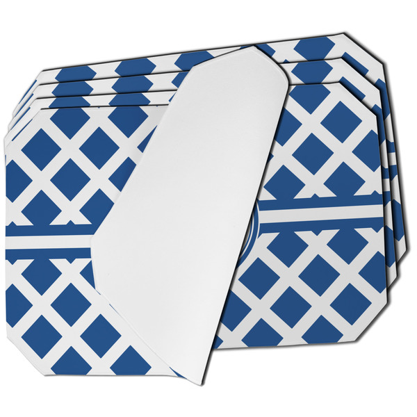 Custom Diamond Dining Table Mat - Octagon - Set of 4 (Single-Sided) w/ Monogram