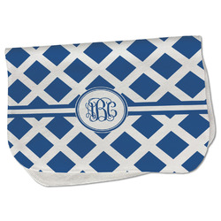 Diamond Burp Cloth - Fleece w/ Monogram