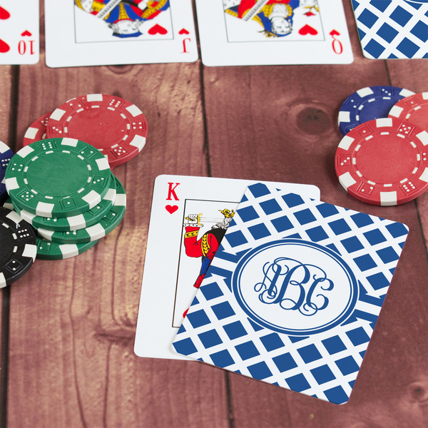 Diamond On Table with Poker Chips