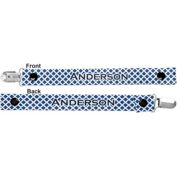 Diamond Pacifier Clip - Front and Back
