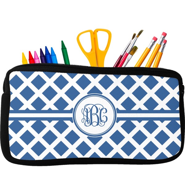 Custom Diamond Neoprene Pencil Case (Personalized)