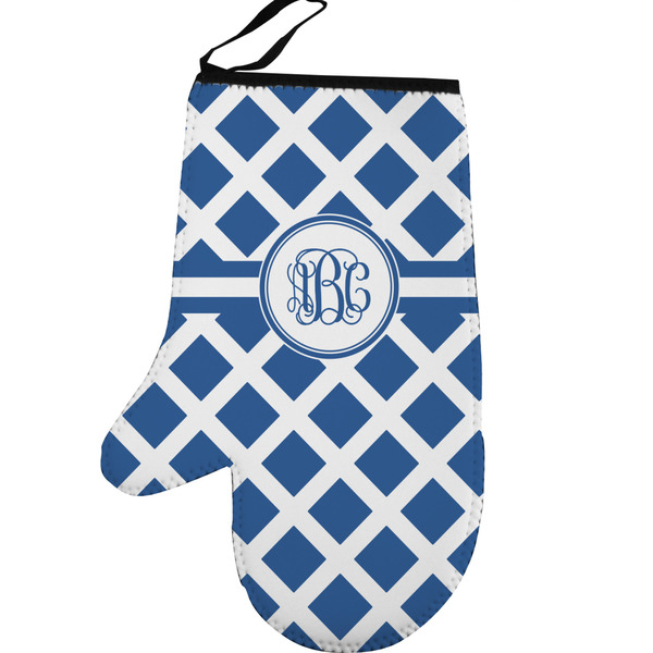 Diamond Personalized Oven Mitt - Left