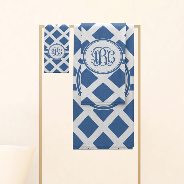Diamond Personalized Towel Set