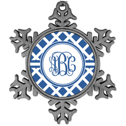 Diamond Vintage Snowflake Ornament (Personalized)