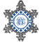Diamond Vintage Snowflake Ornament (Personalized)