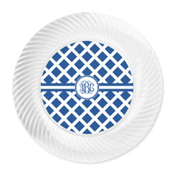 Diamond Plastic Party Dinner Plates - 10" (Personalized)