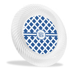 Diamond Plastic Party Dinner Plates - 10" (Personalized)