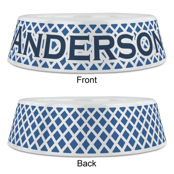 Diamond Plastic Pet Bowls - Large - APPROVAL