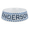 Diamond Plastic Dog Bowl - Large (Personalized)