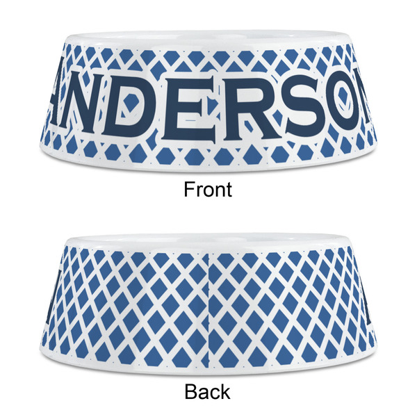 Diamond Plastic Pet Bowls - Medium - APPROVAL