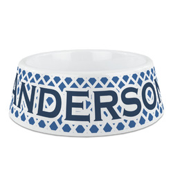 Diamond Plastic Dog Bowl (Personalized)