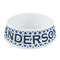 Diamond Plastic Dog Bowl - Small (Personalized)