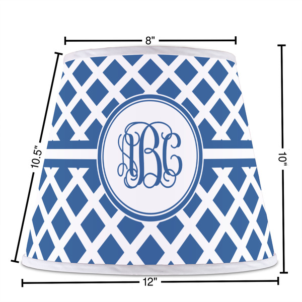 Diamond Poly Film Empire Lampshade - Dimensions