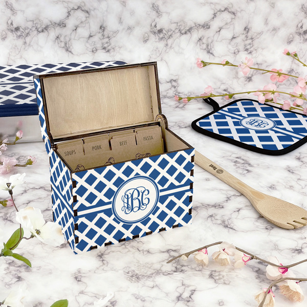 Diamond Recipe Box - Full Color - In Context