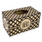 Diamond Rectangle Tissue Box Covers - Wood - Front