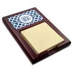 Diamond Red Mahogany Sticky Note Holder (Personalized)
