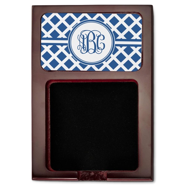 Diamond Red Mahogany Sticky Note Holder - Flat