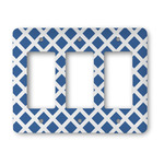 Diamond Rocker Style Light Switch Cover - Three Switch