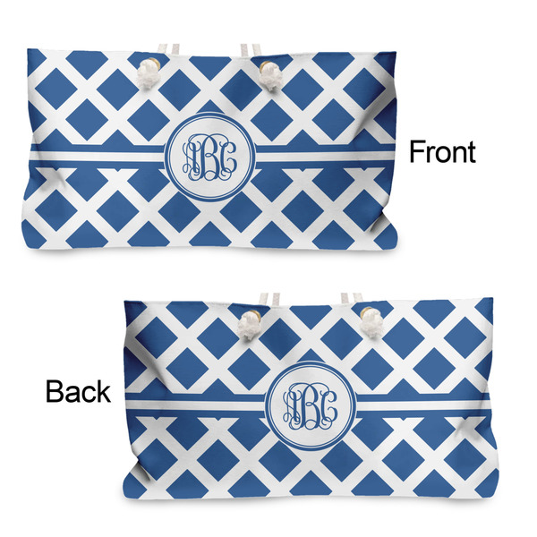 Diamond Large Rope Tote - From & Back View