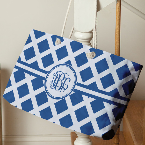 Diamond Large Rope Tote - Life Style