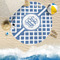 Diamond Round Beach Towel Lifestyle