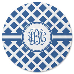 Diamond Round Rubber Backed Coaster (Personalized)