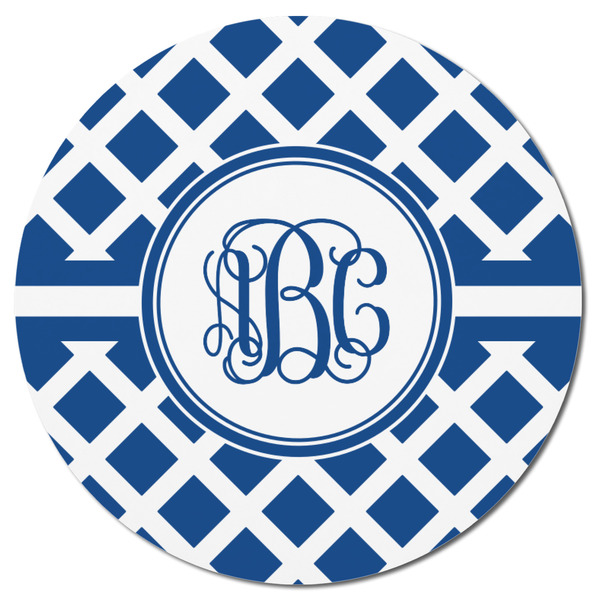 Diamond Round Fridge Magnet - FRONT