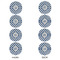 Diamond Round Linen Placemats - APPROVAL Set of 4 (double sided)