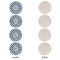 Diamond Round Linen Placemats - APPROVAL Set of 4 (single sided)