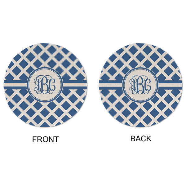 Diamond Round Linen Placemats - APPROVAL (double sided)