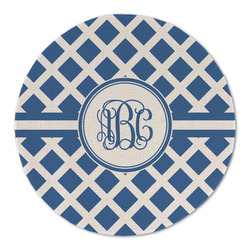 Diamond Round Linen Placemat (Personalized)