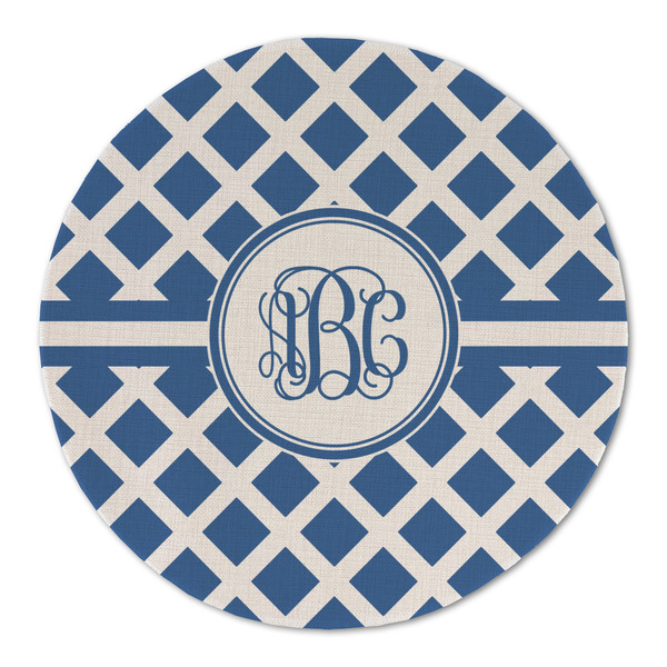 Custom Diamond Round Linen Placemat (Personalized)