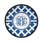 Diamond Iron On Round Patch w/ Monogram