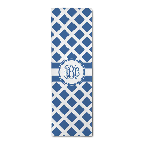Custom Diamond Runner Rug - 2.5'x8' w/ Monograms