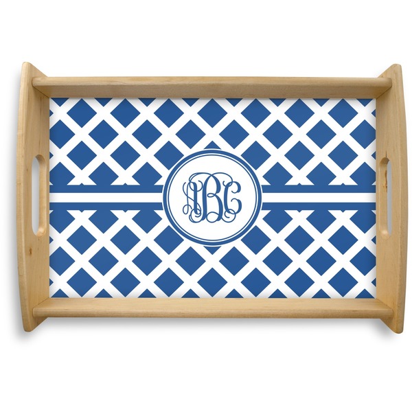 Custom Diamond Natural Wooden Tray - Small (Personalized)