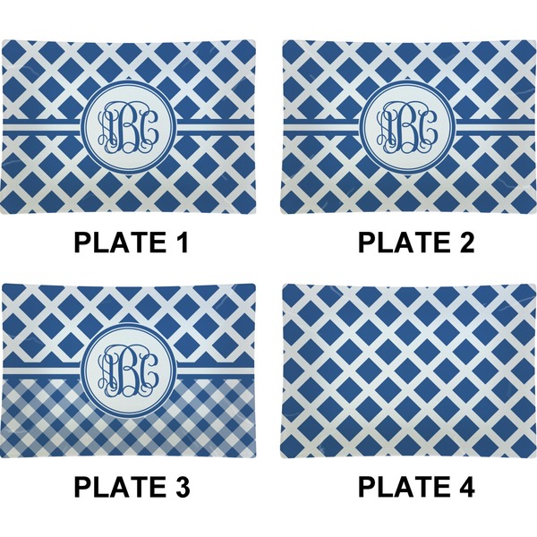 Diamond Set of Rectangular Appetizer / Dessert Plates (Approval)