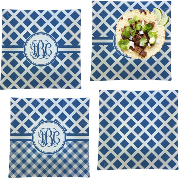 Diamond Set of Square Dinner Plates