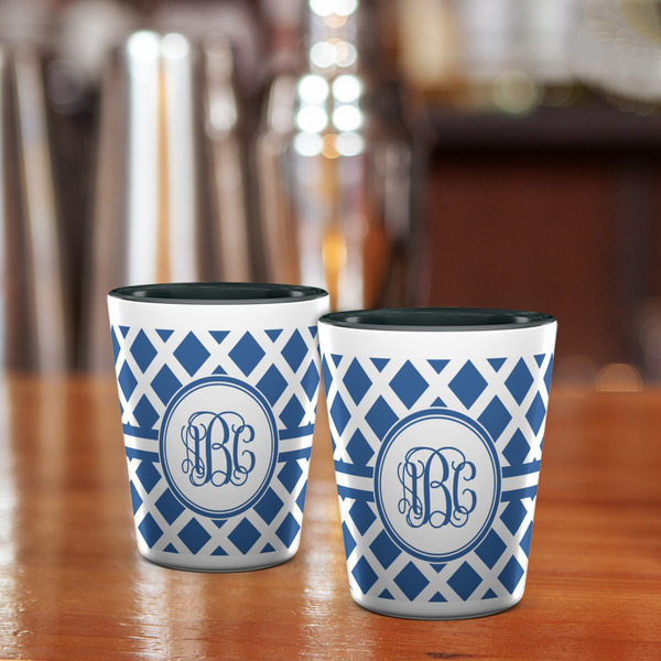 Diamond Shot Glass - Two Tone - LIFESTYLE