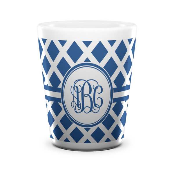 Diamond Shot Glass - White - FRONT