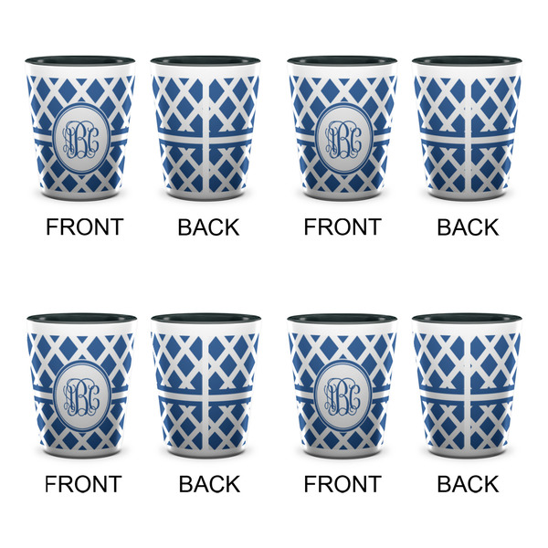 Diamond Shot Glassess - Two Tone - Set of 4 - APPROVAL