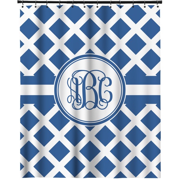 Custom Diamond Extra Long Shower Curtain - 70"x84" (Personalized)