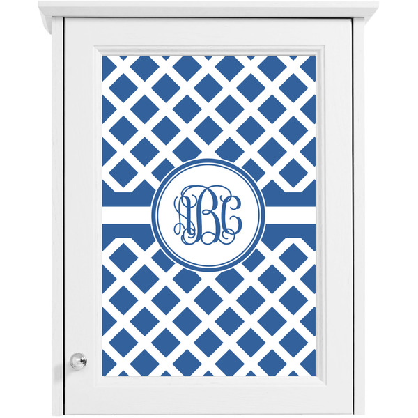 Diamond Single White Cabinet Decal
