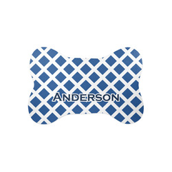 Diamond Bone Shaped Dog Food Mat (Small) (Personalized)