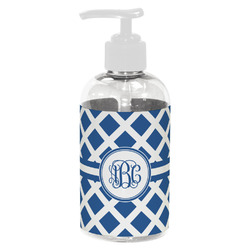 Diamond Plastic Soap / Lotion Dispenser (8 oz - Small - White) (Personalized)