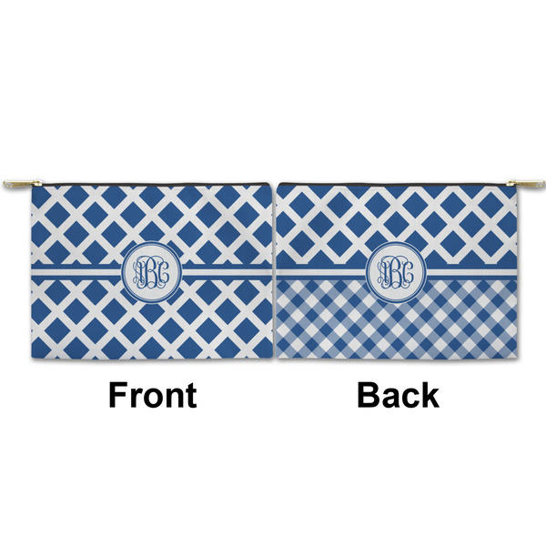 Diamond Small Zipper Pouch Approval (Front and Back)