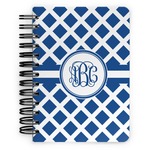 Diamond Spiral Notebook - 5x7 w/ Monogram