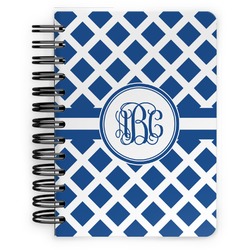 Diamond Spiral Notebook - 5x7 w/ Monogram