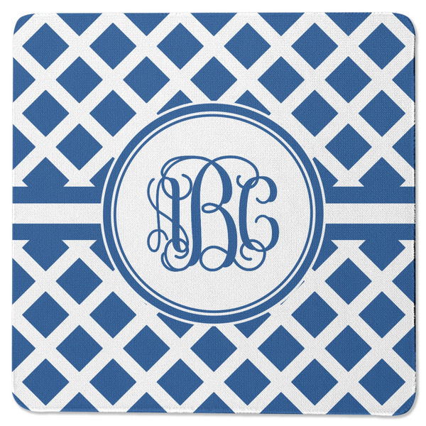 Diamond Square Coaster Rubber Back - Single