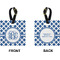 Diamond Square Luggage Tag (Front + Back)